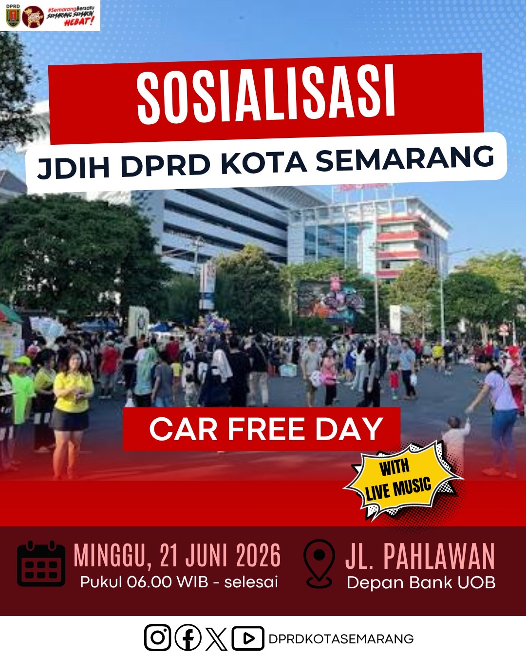 Image Berita Sosialisasi JDIH DPRD Kota Semarang di Car Free Day