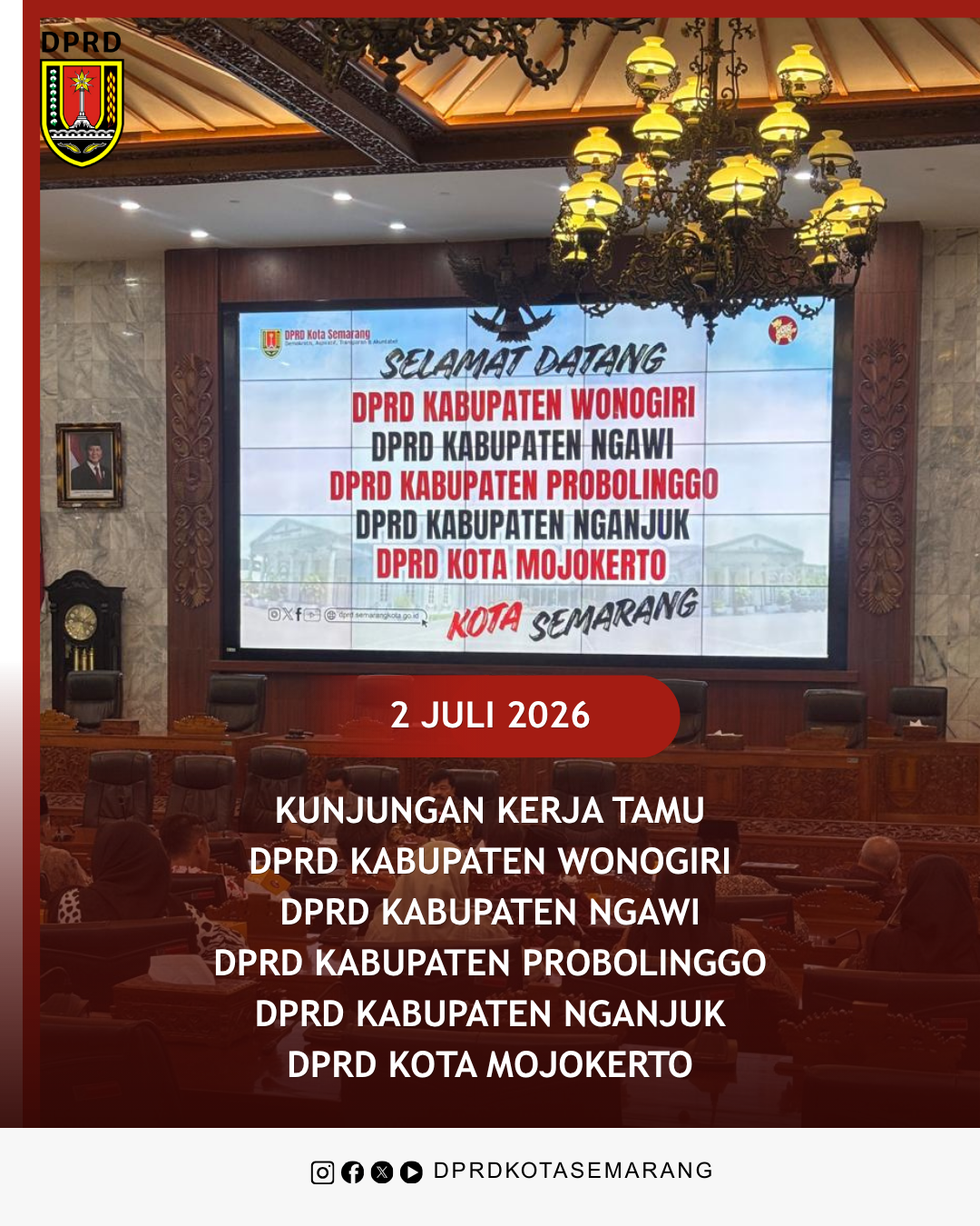 Image Berita Kunjungan Kerja Tamu dari DPRD Kab. Wonogiri, Kab. Ngawi, Kab. Probolinggo, Kab. Nganjuk, dan Kota Mojokerto