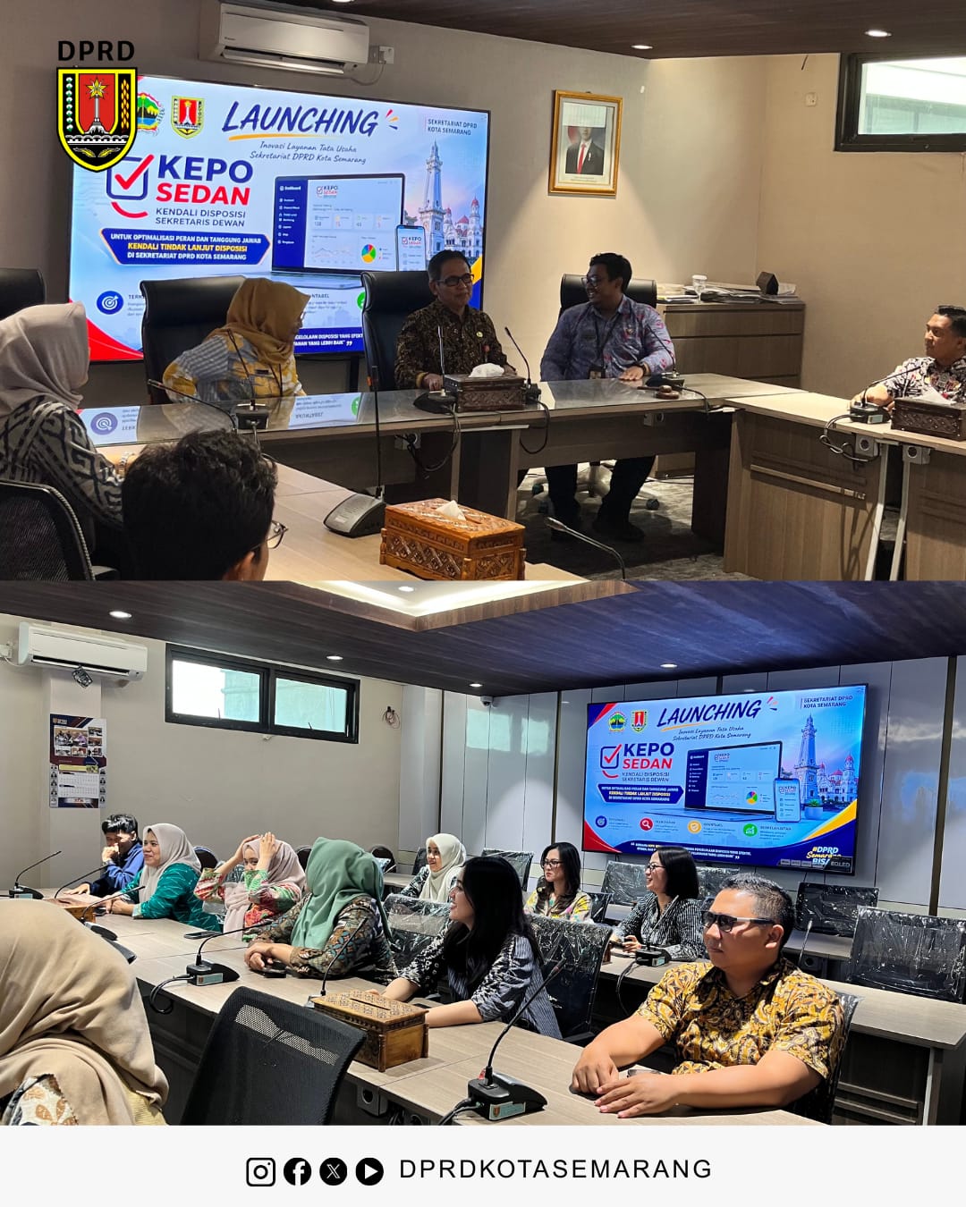 Post Image Launching KEPO SEDAN (Kendali Disposisi Sekretaris Dewan Kota Semarang)