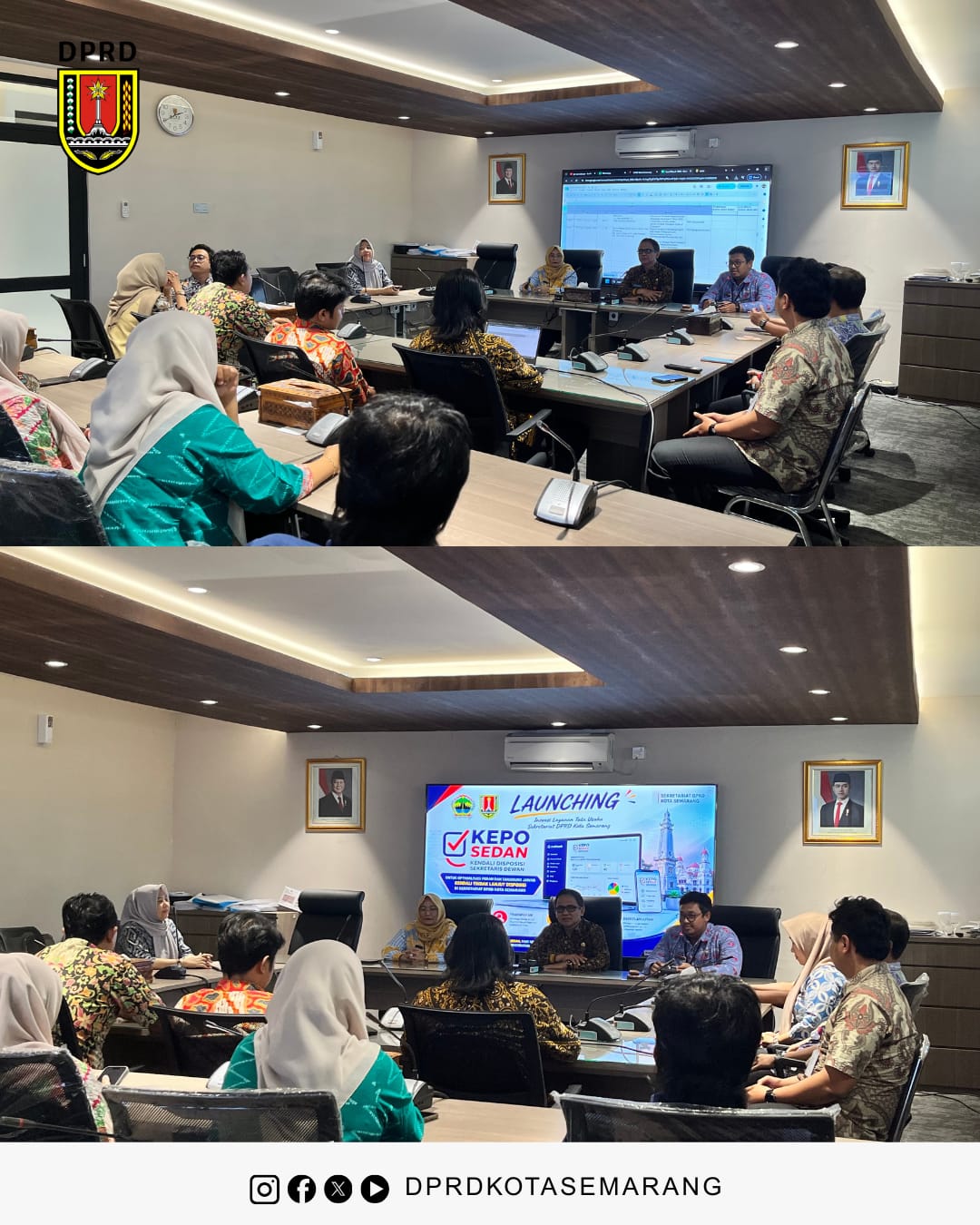 Post Image Launching KEPO SEDAN (Kendali Disposisi Sekretaris Dewan Kota Semarang)